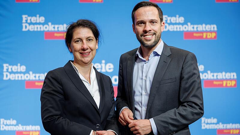 Bayerns FDP-Spitze Hessel und Hagen Bayerns FDP-Spitze Hessel und Hagen