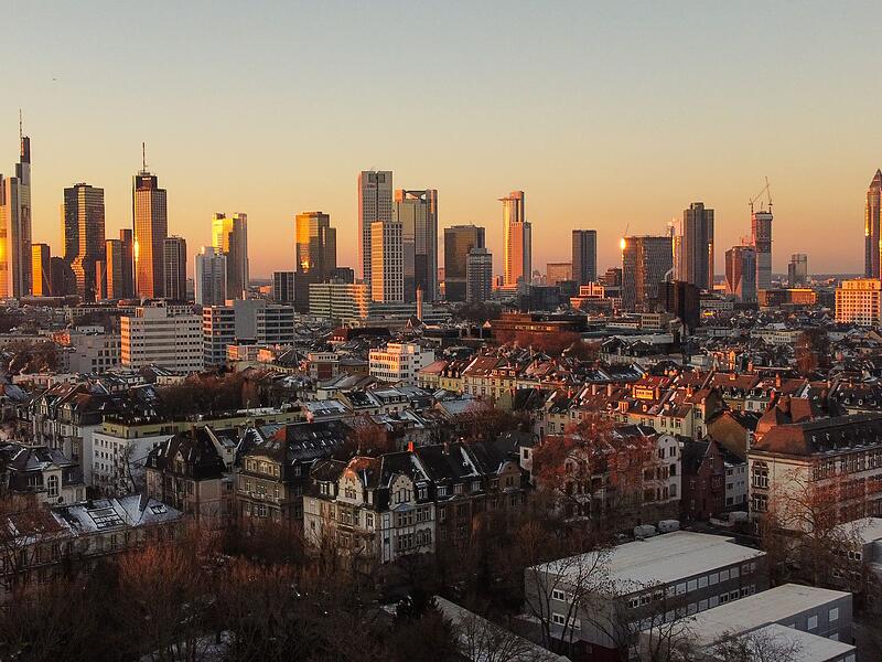 Banken-Skyline in Frankfurt