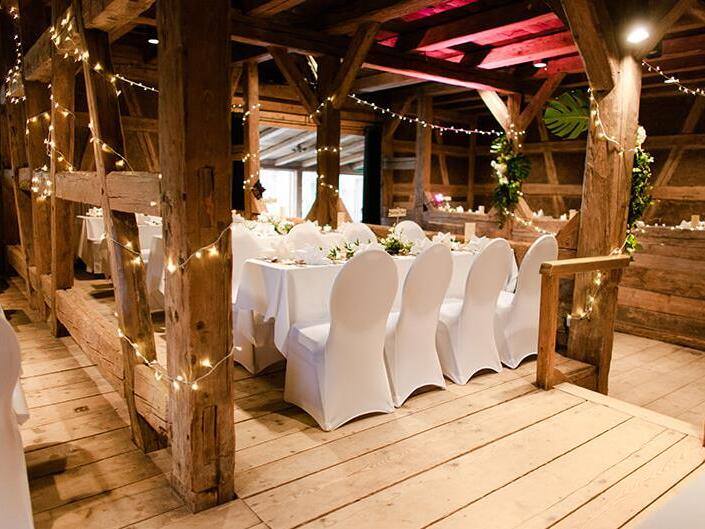 Vorbereitet f&uuml;r Hochzeiten pr&auml;sentiert sich der Wiesent-Garten.Forchheim & Fr&auml;nkische Schweiz