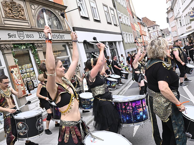 Das Samba-Festival findet immer am zweiten Juli-Wochenende in Coburg statt