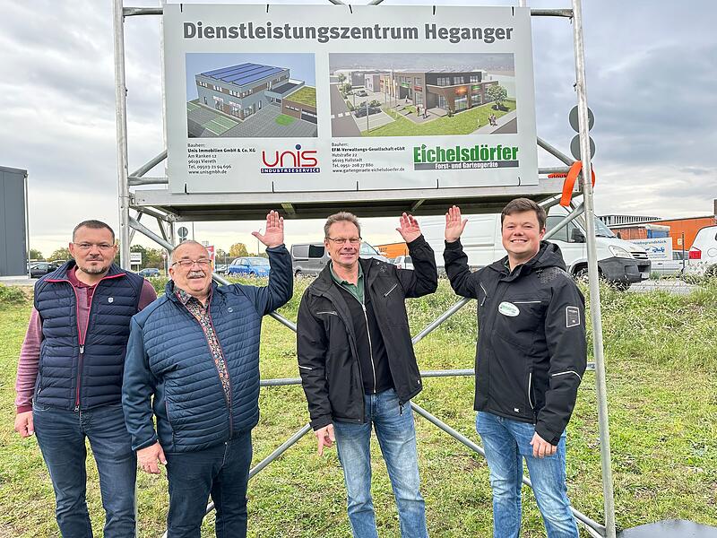 Firmen Unis und Eichelsdörfer bauen Dienstleistungszentrum in Hallstadt