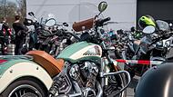 Beginn der 20. Motorradsternfahrt in Kulmbach