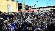 Fahrräder am Bahnhof in Bamberg