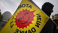Protest gegen Transport von Atommüll in Bayern