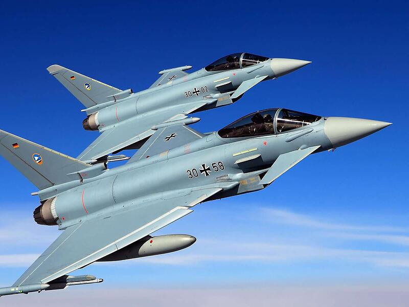 Alarmrotte: Zwei Eurofighter der Luftwaffe.