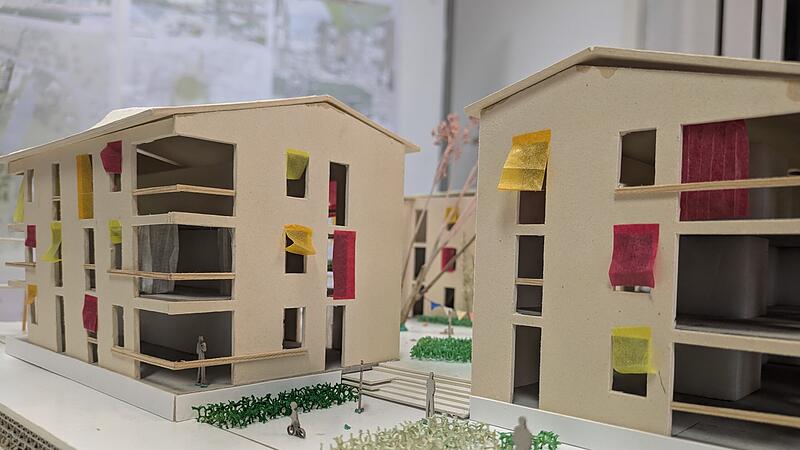 Ein erstes Modell, wie das Treibhausquartier einmal bebaut werden soll.