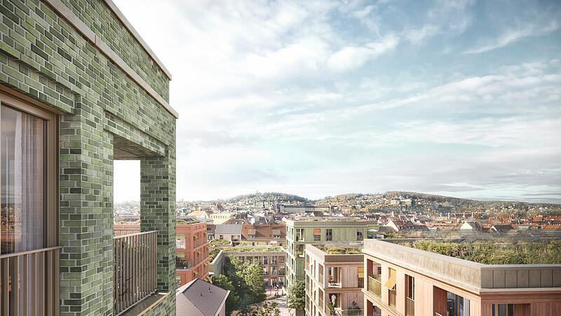 Das Lui One soll ein grünes Stadtquartier neben dem Bamberger Bahnhof werden.
