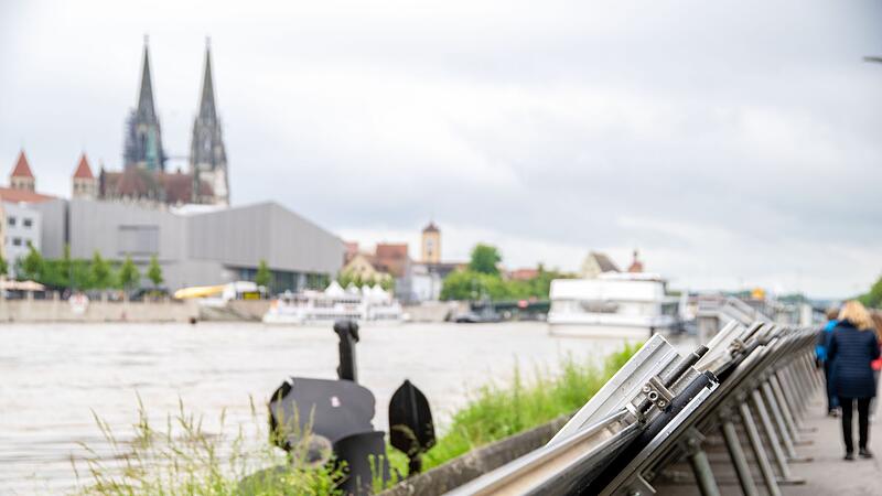 Hochwasser in Bayern - Regensburg