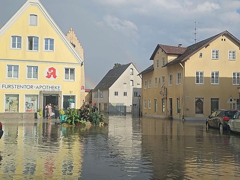 Überschwemmungen in Greding Überschwemmungen in Greding