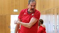 TTL-Trainer Stefan  Harlander im Hinspiel gegen M&uuml;nchen Basket. Seine Mannschaft muss in der n&auml;chsten Play-down-Runde um den Klassenerhalt k&auml;mpfen.