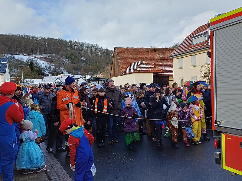 Rosenmontagszug in Aura