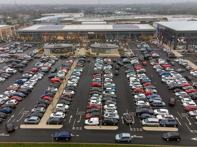 Britischer Parkplatz