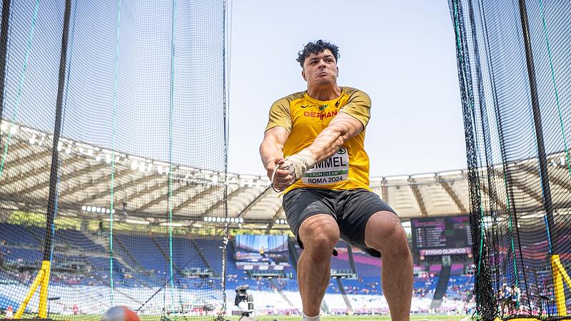 Merlin Hummel aus Kulmbach qualifizierte sich mit der f&uuml;nftbesten Weite in Rom f&uuml;rs Finale.