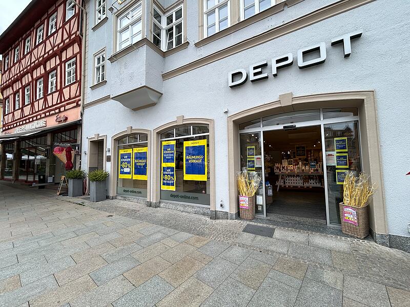 Depot in Coburg Die Deko-Kette „Depot“ schließt auch ihre Filiale am Marktplatz in Coburg.
