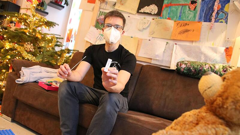 Florian Weber ist Mitinitiator der Online-Petition &bdquo;PCR-Pool-Tests in bayerischen Kitas jetzt&ldquo;. Der Baiersdorfer Familienvater glaubt nicht, dass durch zuhause durchgef&uuml;hrte Schnelltests Kita-Kinder wie sein dreij&auml;hriger Sohn ausreichend gesch&uuml;tzt werden.Forchheim & Fr&auml;nkische Schweiz