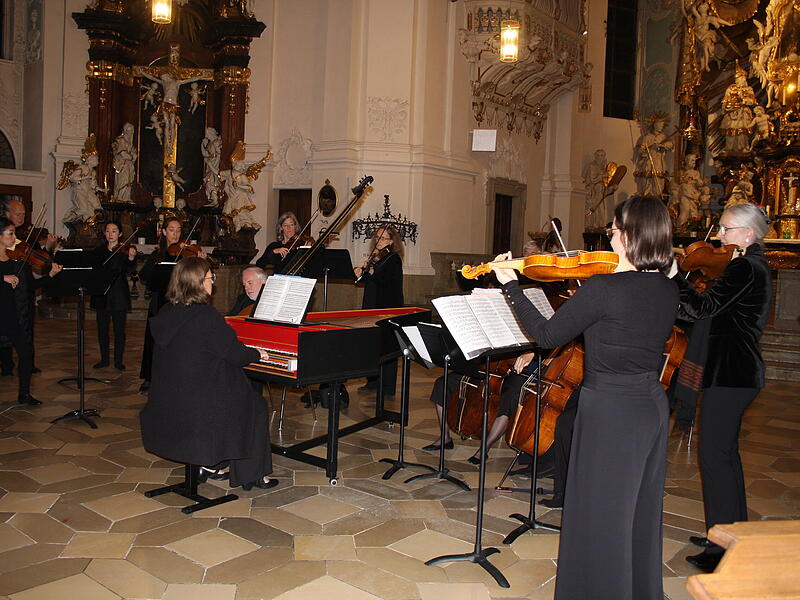 Das Kammerorchster Concerto Köln spielt in der Basilika in Gößweinstein.