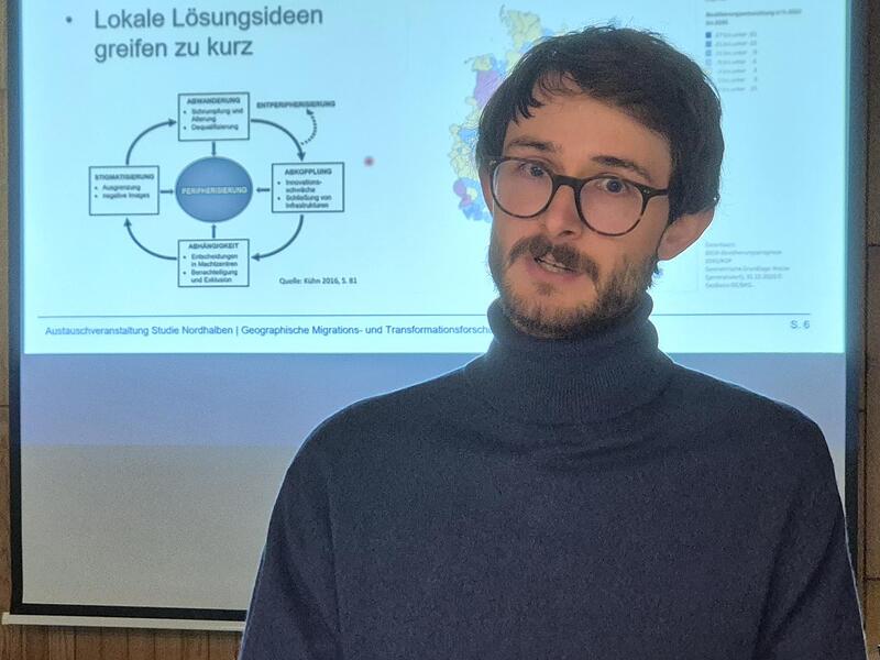Wie kann Nordhalben dem demografischen Abwärtstrend entgegenwirken? Erik Sacha zeigte Ansatzpunkt aus einer Studie auf. Marco Meißner Wie kann Nordhalben dem demografischen Abwärtstrend entgegenwirken? Erik Sacha zeigte Ansatzpunkt aus einer Studie auf. Marco Meißner