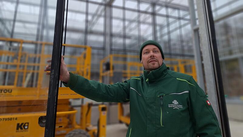 Gew&auml;chshaus im Staatsbad Br&uuml;ckenau: Stand der Bauarbeiten