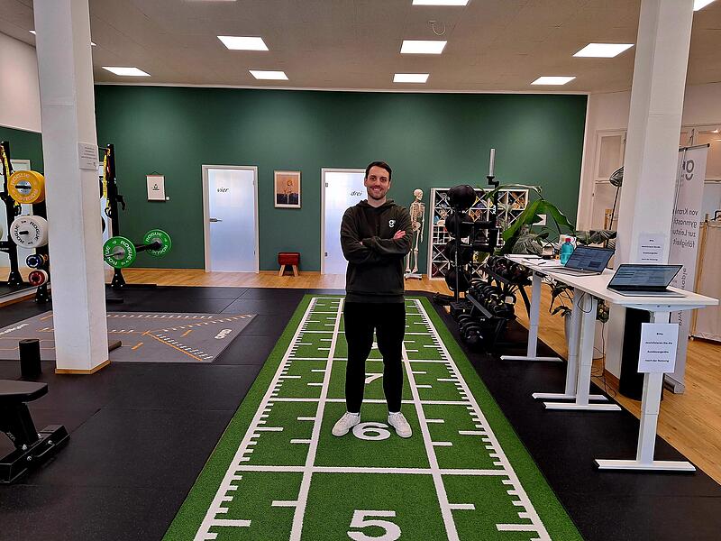 In seiner Praxis &bdquo;gut:therapie+training" bietet Sebastian Fleischmann eine onkologische Trainings- und Bewegungstherapie an.