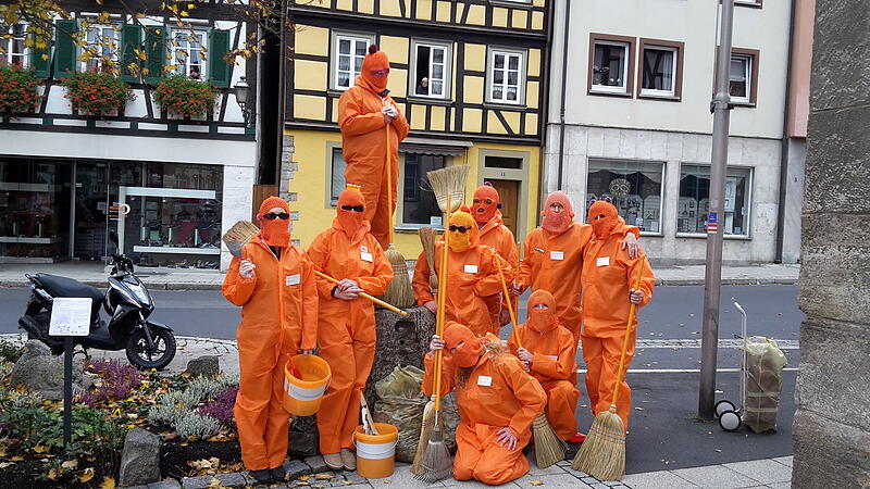"Die Fecher" bei einer Aktion in M&uuml;nnerstadt. Sie werden zu "1 Stunde Kultur" wieder auftauchen.