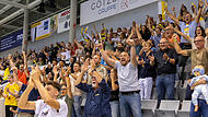 Die HSC-Fans peitschten ihr Team zum knappen Heimsieg &uuml;ber Ferndorf.  Auch am Mittwoch im Pokal sind die Coburger Zuschauer gefragt.