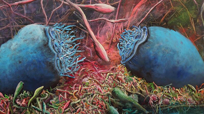 Die farbintensiven Bilder von Ulrike Donié sind im Kronacher Kunstverein zu sehen. Die farbintensiven Bilder von Ulrike Donié sind im Kronacher Kunstverein zu sehen.