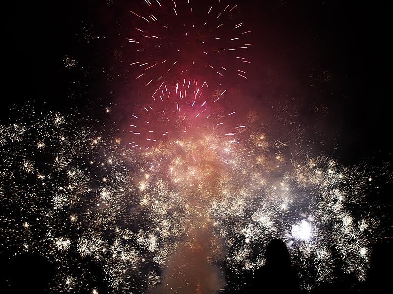 Feuerwerk begeistert Zuschauer