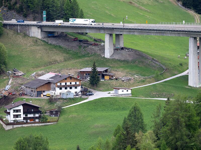 Vor der Sperrung der Brennerautobahn