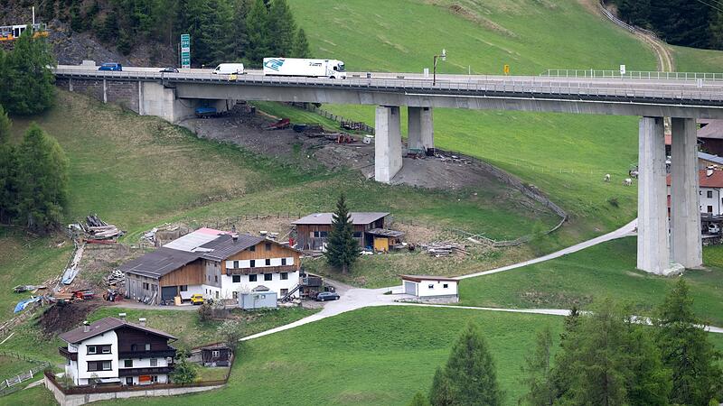Vor der Sperrung der Brennerautobahn Vor der Sperrung der Brennerautobahn