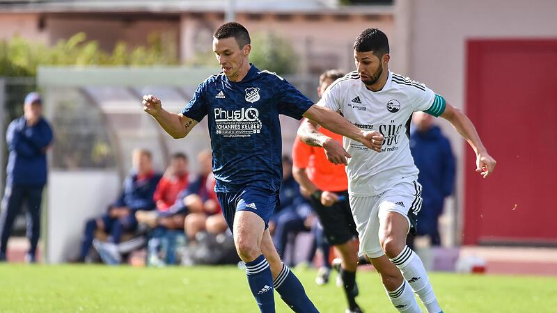 Danny Schlereth (links) spielte sieben Jahre lang f&uuml;r den FC Sand und ist seit Sommer 2021 f&uuml;r die DJK Dampfach am Ball.