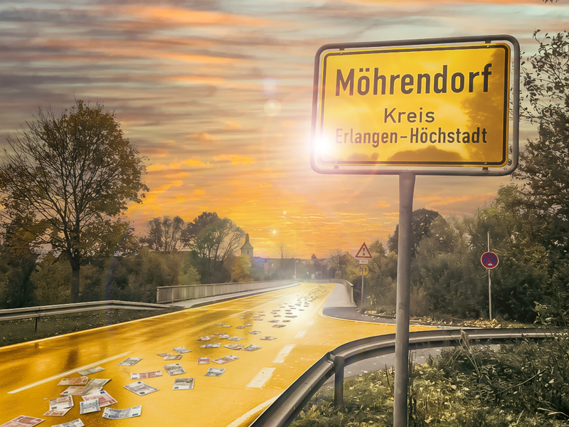 Möhrendorf und Uttenreuth gehören zu den Top 20 der bestverdienenden Orte in Deutschland.