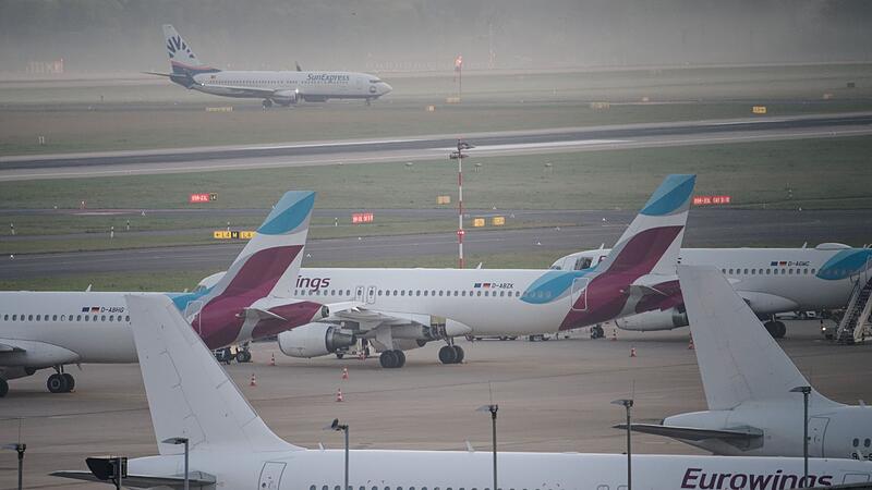 Eurowings-Maschinen am Boden Eurowings-Maschinen am Boden