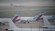 Eurowings-Maschinen am Boden Eurowings-Maschinen am Boden