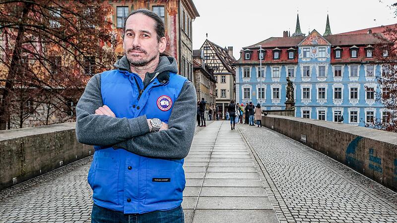 Tom Land an dem Ort, an dem er den „Landwinkl-Biergarten“ aufmachen will.