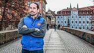 Tom Land an dem Ort, an dem er den „Landwinkl-Biergarten“ aufmachen will.