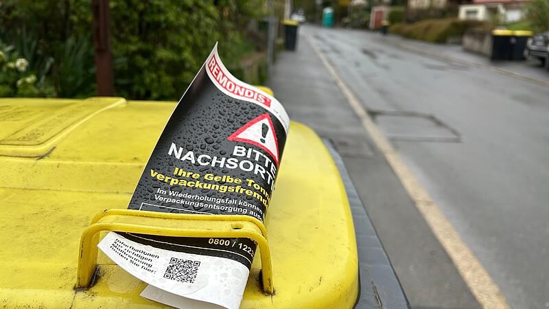 Gelbe Tonne Zettel