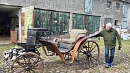 Vermutlich baute Flocken sein Fahrzeug auf das ver&auml;nderte Gestell eines solchen Landauers. Peter Langendorf hat die Kutsche beschafft.