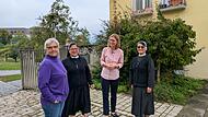 Freuen sich auf ihr Franziskanisches Zentrum: Schwester Dorothea, Schwester Beatriz, Geschäftsführerin Elisabeth Ring, Kongregationsleiterin Schwester Fanny Terán Tejeda (von links).