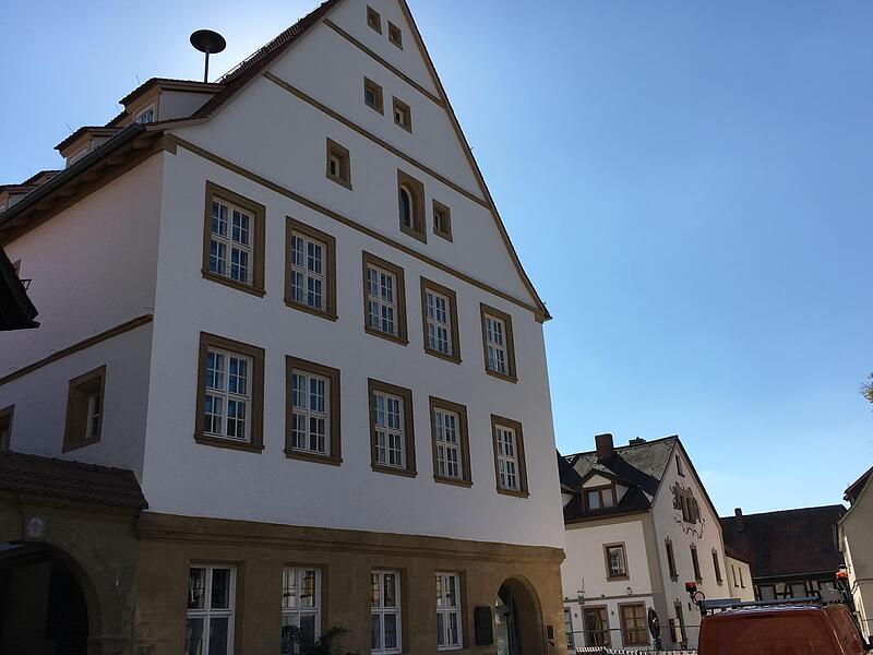 Das Rathaus in Hallstadt