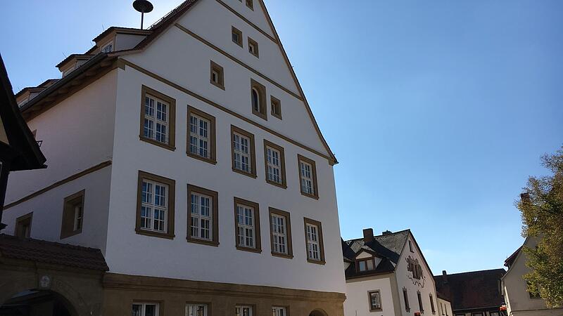 Das Rathaus in Hallstadt