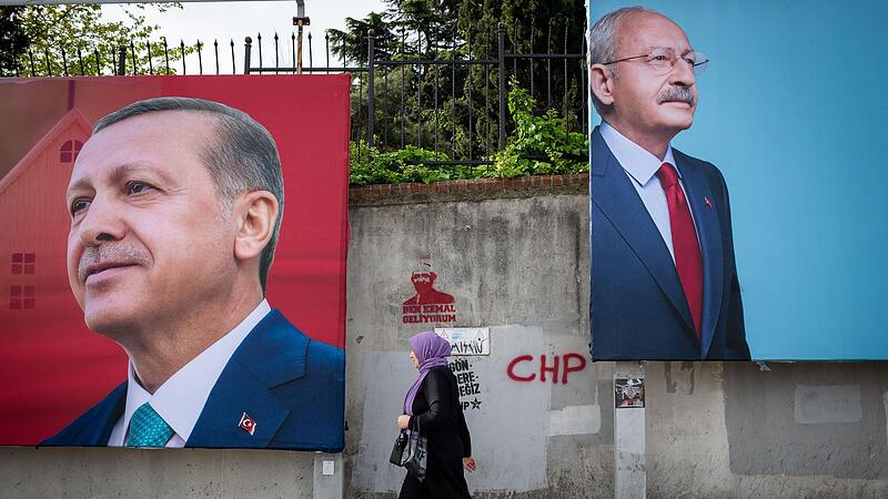 Der türkische Präsident Recep Tayyip Erdogan tritt am Sonntag, 28. Mai, erneut gegen Herausforderer Kemal Kilicdaroglu an. Der türkische Präsident Recep Tayyip Erdogan tritt am Sonntag, 28. Mai, erneut gegen Herausforderer Kemal Kilicdaroglu an.