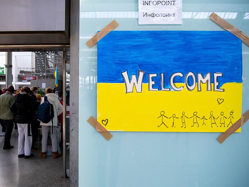 Ukrainische Flüchtlinge in München Ukrainische Flüchtlinge in München