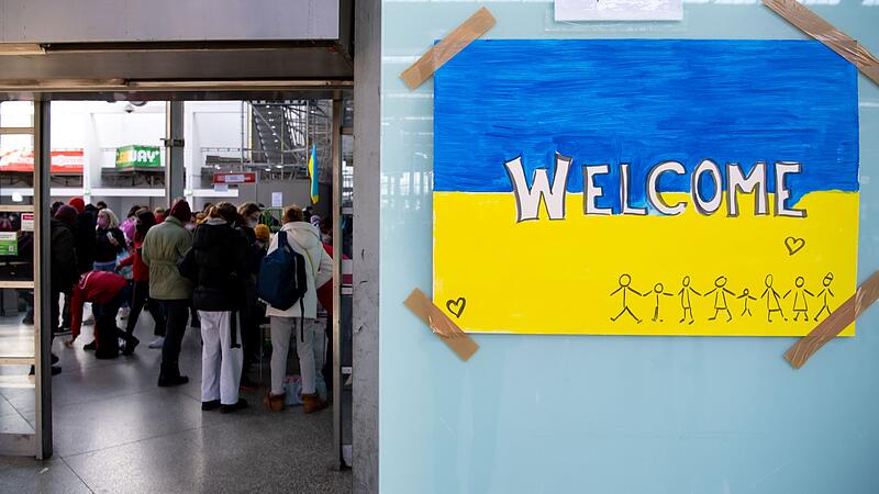 Ukrainische Flüchtlinge in München