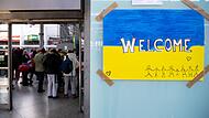 Ukrainische Flüchtlinge in München
