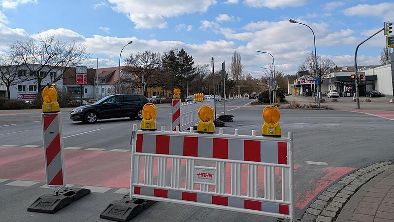 Die Bamberger und die Bammersdorfer Straße in Forchheim sind seit Montag, 17. Februar 2025, für den Verkehr gesperrt.