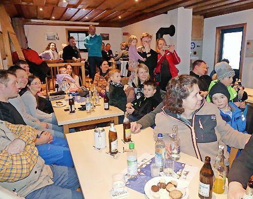 Familientag statt St&auml;rk antrinken in der Skih&uuml;tte.