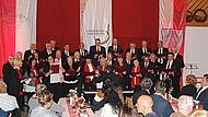 Der Männergesangverein „Cäcilia“ 1856 Schwürbitz bei seinem gemeinsamen Auftritt mit Chorisma.Horst Habermann Der Männergesangverein „Cäcilia“ 1856 Schwürbitz bei seinem gemeinsamen Auftritt mit Chorisma.Horst Habermann