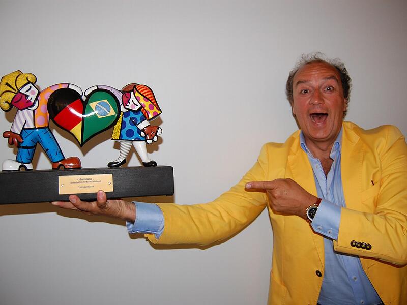 F&uuml;r (fast) jeden Spa&szlig; zu haben:  Rolf Beyersdorf, Macher des Coburger Samba-Festivals