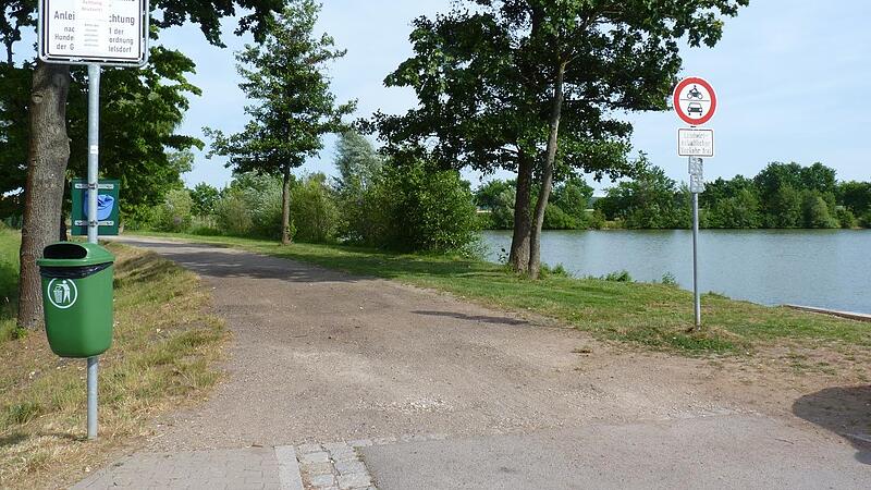Der Radweg am Eisweiher soll einen fluoreszierenden und damit selbstleuchtenden Belag bekommen
