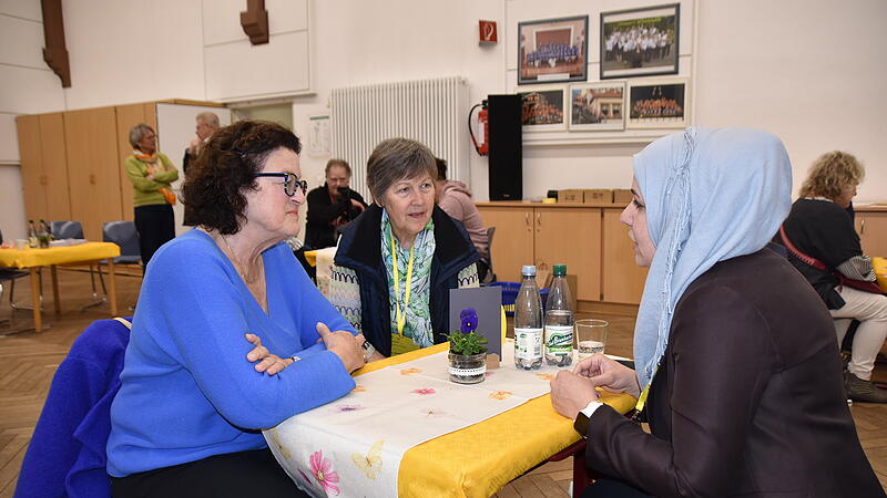 Lebendige Bibliothek März 2026 Mezkin Hussein erzählte von ihrem Ankommen in Kulmbach.
